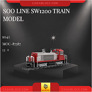 MOC Factory 87387 SOO Line SW1200 Train Model Technician