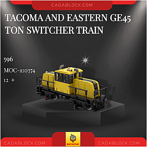 MOC Factory 110374 Tacoma And Eastern GE45 Ton Switcher Train Technician