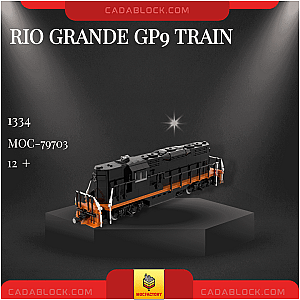 MOC Factory 79703 Rio Grande GP9 Train Technician