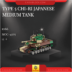 MOC Factory 43775 Type 5 Chi-Ri Japanese Medium Tank Military