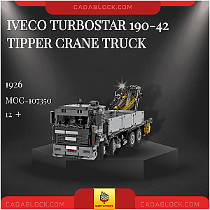 MOC Factory 107350 Iveco Turbostar 190-42 Tipper Crane Truck Technician