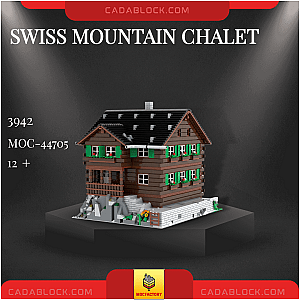 MOC Factory 44705 Swiss Mountain Chalet Modular Building