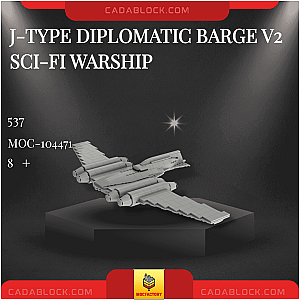 MOC Factory 104471 J-type Diplomatic Barge v2 Sci-Fi Warship Star Wars