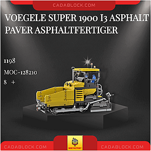 MOC Factory 128210 Voegele Super 1900 i3 Asphalt Paver Asphaltfertiger Technician