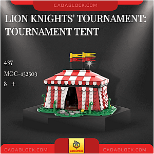 MOC Factory 132503 Lion Knights' Tournament: Tournament Tent Creator Expert