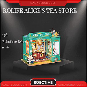 Robotime DG156 Rolife Alice's Tea Store Modular Building