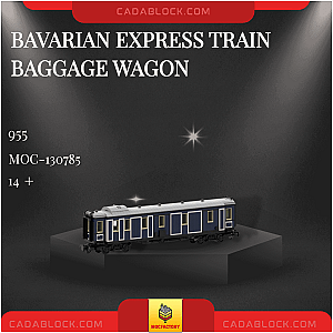 MOC Factory 130785 Bavarian Express Train Baggage Wagon Technician