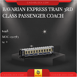 MOC Factory 130783 Bavarian Express Train 3rd Class Passenger Coach Technician