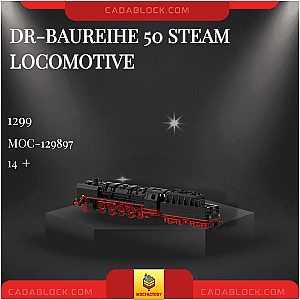 MOC Factory 129897 DR-Baureihe 50 Steam Locomotive Technician