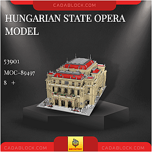 MOC Factory 89497 Hungarian State Opera Model Modular Building