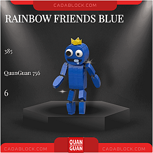 QUANGUAN 756 Rainbow Friends Blue Creator Expert