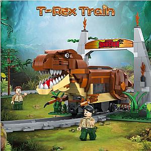 CaDa C59003 Jurassic TYrannosaurus Railcar Dinosaur electric train Technician