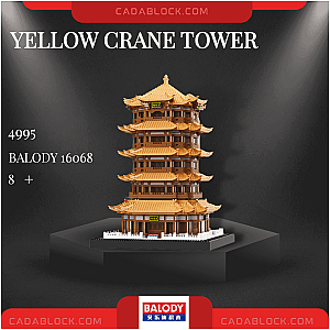 BALODY 16068 Yellow Crane Tower Modular Building