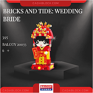 BALODY 20033 Bricks and Tide: Wedding Bride Creator Expert