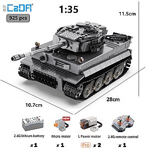 DoubleE/ CADA C61071 Tiger Tank 1:35 Military