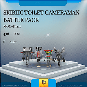 MOC Factory 89245 Skibidi Toilet Cameraman Battle Pack Movies and Games