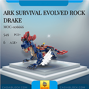 MOC Factory 106666 Ark Survival Evolved Rock Drake Movies and Games