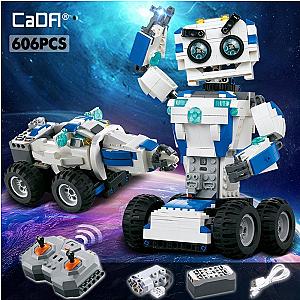 DoubleE / CADA C51028 Remote Control Building Blocks Robot, Drilling Vehicle - Technician Block