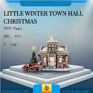 MOC Factory 84431 Little Winter Town Hall Christmas Creator Expert