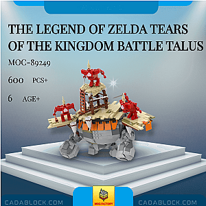 MOC Factory 89249 The Legend of Zelda Tears of the Kingdom Battle Talus Movies and Games