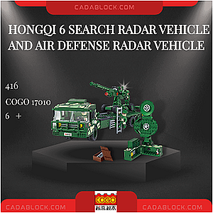 CoGo 17010 Hongqi 6 Search Radar Vehicle and Air Defense Radar Vehicle Military