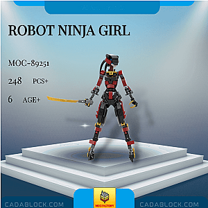 MOC Factory 89251 Robot Ninja Girl Creator Expert