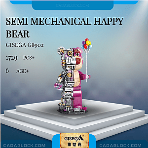 GISEGA G8902 Semi Mechanical Happy Bear Creator Expert