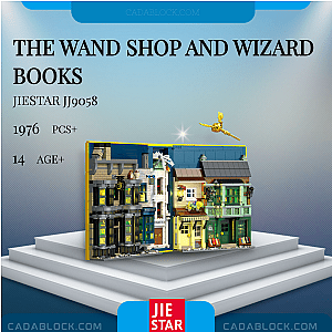 JIESTAR JJ9058 The Wand Shop and Wizard Books Movies and Games