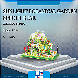 ZHEGAO 612002 Sunlight Botanical Garden Sprout Bear Creator Expert