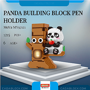 MOYU MY97121 Panda Building Block Pen Holder Creator Expert