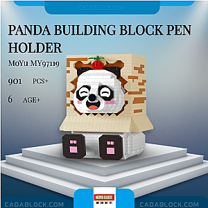 MOYU MY97119 Panda Building Block Pen Holder Creator Expert