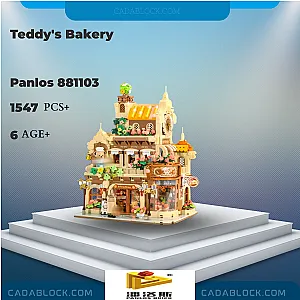 PANLOSBRICK 881103 Teddy's Bakery Modular Building