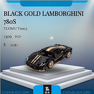 TuoMu T1003 Black Gold Lamborghini 780S Technician