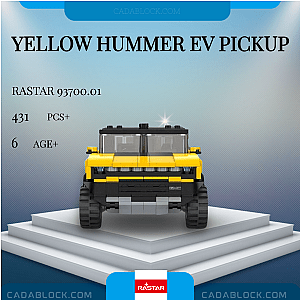 Rastar 93700.01 Yellow Hummer EV Pickup Technician