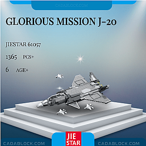 JIESTAR 61057 Glorious Mission J-20 Military