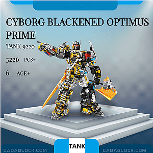 TANK 9220 Cyborg Blackened Optimus Prime Movies and Games