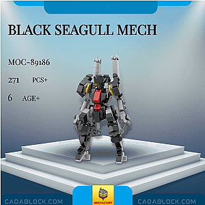 MOC Factory 89186 Black Seagull Mech Movies and Games