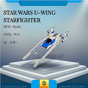 MOC Factory 89187 Star Wars U-wing Starfighter Star Wars