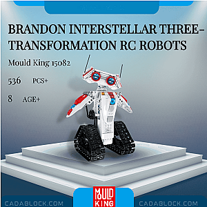 MOULD KING 15082 Brandon Interstellar Three-transformation RC Robots Technician