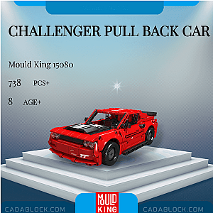 MOULD KING 15080 Challenger Pull Back Car Technician