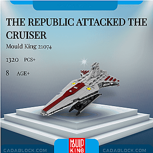 MOULD KING 21074 The Republic Attacked The Cruiser Star Wars
