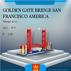 WANGE 6210 Golden Gate Bridge San Francisco America Modular Building