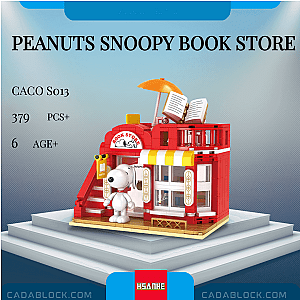 CACO S013 Peanuts Snoopy Book Store Movies and Games