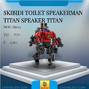 MOC Factory 89155 Skibidi Toilet Speakerman Titan Speaker Titan Movies and Games