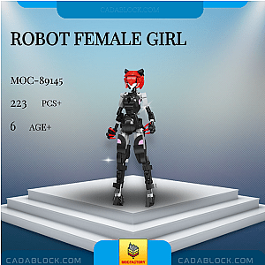 MOC Factory 89145 Robot Female Girl Movies and Games