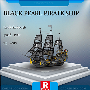 REOBRIX 66036 Black Pearl Pirate Ship Technician