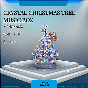MAGIC SQUARE 9188 Crystal Christmas Tree Music Box Creator Expert