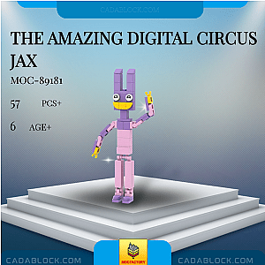 MOC Factory 89181 The Amazing Digital Circus Jax Movies and Games