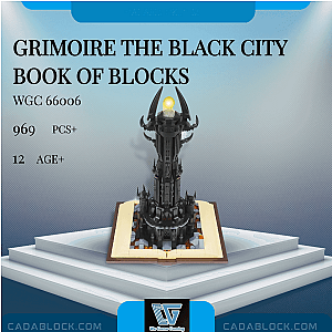 WGC 66006 Grimoire The Black City Book of Blocks Movies and Games