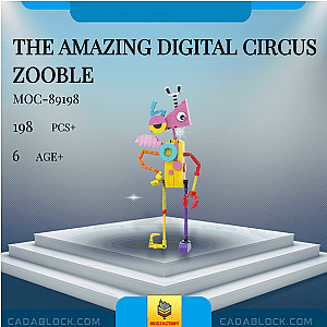 MOC Factory 89198 The Amazing Digital Circus Zooble Movies and Games